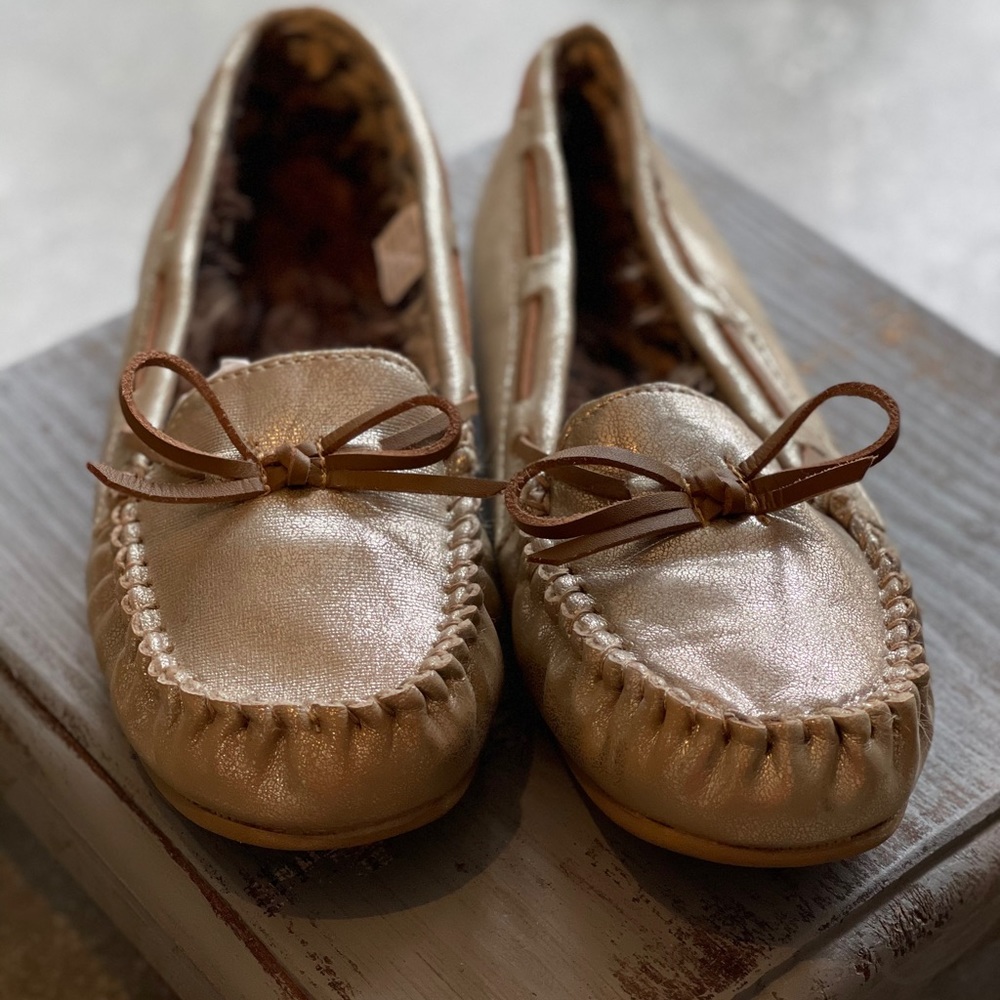 Cozy moccasin slippers